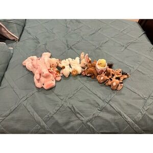 Beanie Baby Farm Animals Lot (10 total)‎